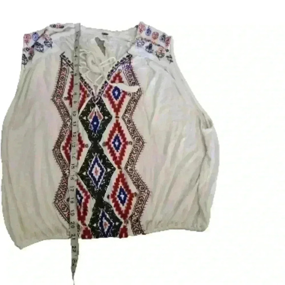 Free People Women’s Boho Embroidered & Embellished Tank Top XS | Festival Chic - Picture 15 of 16